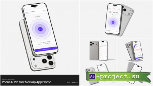 Videohive - Phone 17 Pro Max Mockup App Promo - 63205361 - Project for After Effects