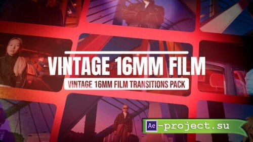 Videohive - Vintage 16mm Film Transitions - 63211543 - Project for After Effects