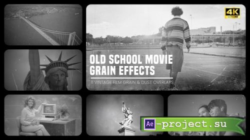 Videohive - Vintage Film Grain Effects Bundle � 11 Authentic 4K Cinema Overlays - 63285597