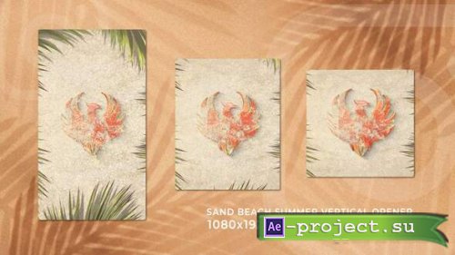 Videohive - Sand Beach Summer Holiday Vertical Travel Opener - 63198430 - Project for After Effects