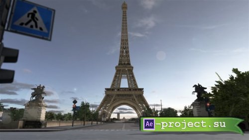 Videohive - Paris Eiffel Tower 3D Element - 55570644 - Project for After Effects