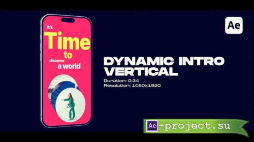 Videohive - Vertical Intro - 63338167 - Project for After Effects