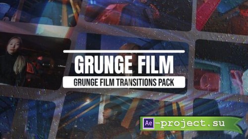 Videohive - Grunge Film Transitions - 63297643 - Project for After Effects