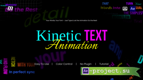Videohive - Kinetic Text Animation | Typography Titles - 63334387 - Project for After Effects