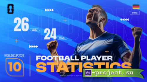 Videohive - Football Player Statistics Intro - 63335558 - Project for After Effects