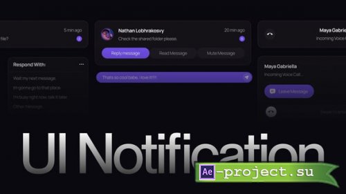 Videohive - Modern UI Notification Pack - 63379850 - Project for After Effects