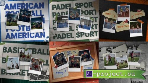 Videohive - Dynamic Sports Photo Collage Opener - 63334481 - Project for After Effects