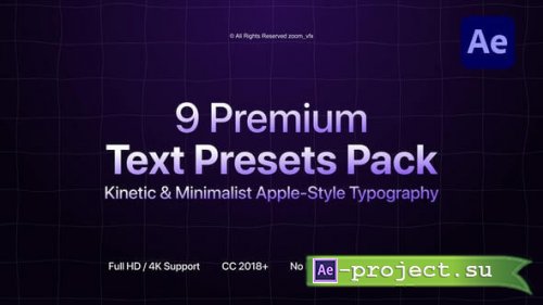 Videohive - Kinetic Text Animation Presets for SaaS Promo | AE - 63413896 - Project for After Effects