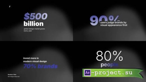 Videohive - Numbers Titles | After Effects - 63419198 - Project for After Effects
