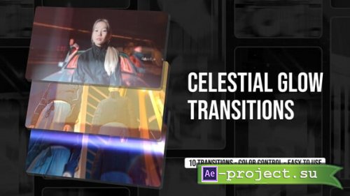 Videohive - Celestial Glow Transitions - 63433424 - Project for After Effects
