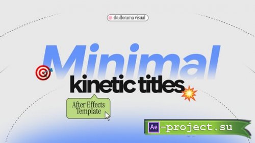Videohive - Minimal Kinetic Titles - 63427395 - Project for After Effects