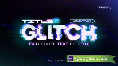 Videohive - Glitch Text Animations - 63448825 - Project for After Effects