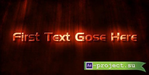 Videohive - Grunge text and logo reveal - 100515 - Project for After Effects