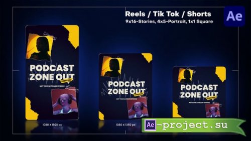 Videohive - Vertical Grunge Podcast Intro - 63298338 - Project for After Effects