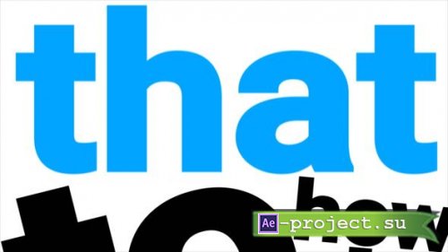 Videohive - Typography Animation - 63454013 - Project for After Effects