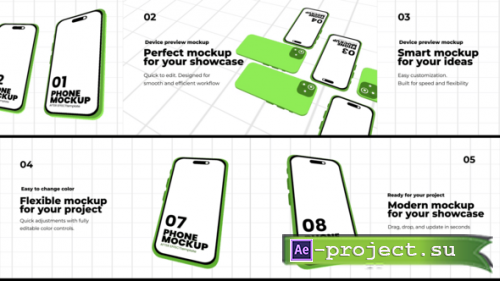 Videohive - Mobile Phone Mockup Showcase After Effect - 63312232 - Project for After Effects