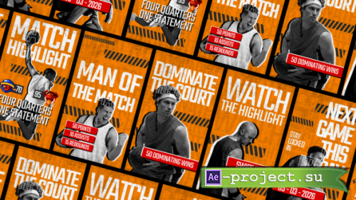 Videohive - Dynamic Sports Highlights for Social Media After Effect - 63401077 - Project for After Effects