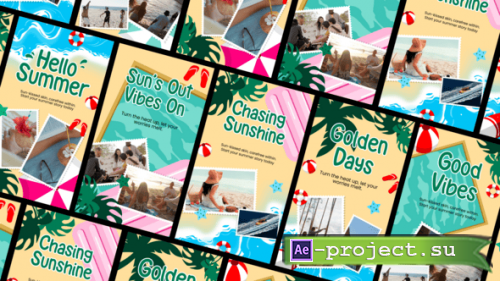 Videohive - Summer Travel Vacation Social Media After Effect - 63312477 - Project for After Effects