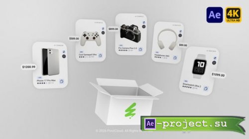 Videohive - E-Commerce 3D Box and Product Cards Promo - 63543580 - Project for After Effects