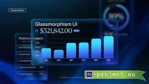 Videohive - Glassmorphism UI Presentation - 63521545 - Project for After Effects