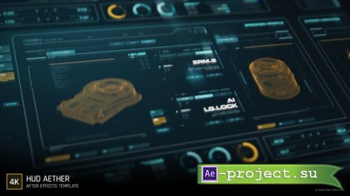 Videohive - HUD: Aether - 4K After Effects Template - 63543707 - Project for After Effects