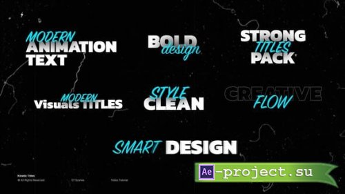 Videohive - Kinetic Titles | After Effects - 63575928 - Project for After Effects