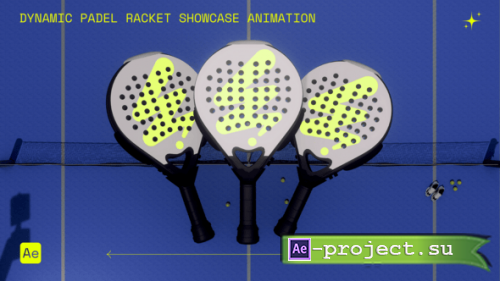 Videohive - Dynamic Padel Racket Showcase Animation - 63558802 - Project for After Effects