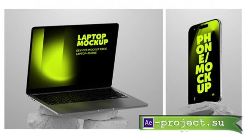 Videohive - TheRocks - Laptop and Phone Mockups - 63605855 - Project for After Effects