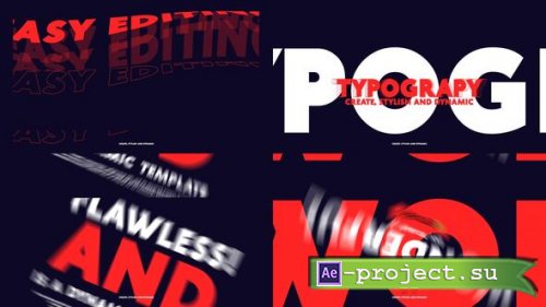Videohive - Minimal Typo Intro - 63591140 - Project for After Effects