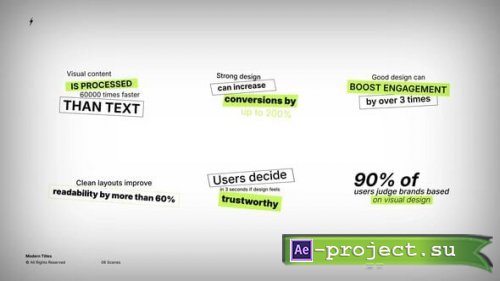 Videohive - Modern Titles | After Effects - 63606066 - Project for After Effects