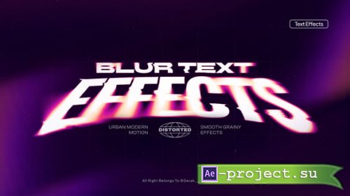 Videohive - Blur Text Effects - 63589201 - Project for After Effects