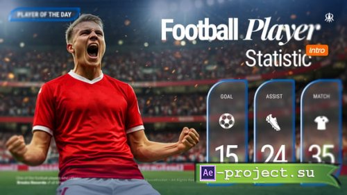 Videohive - Football Player Statistics Intro - 63398645 - Project for After Effects