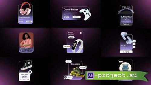Videohive - Liquid Glass Product UI Kit & Widgets - 63618959 - Project for After Effects