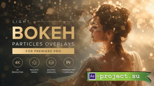 Videohive - Light Bokeh Particles Overlays MOGRT - 63634184 - Premiere Pro Templates