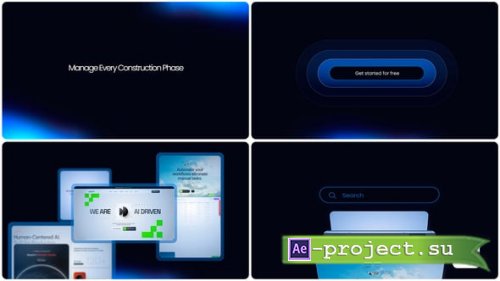 Videohive - AI SaaS Startup Website Promo - 63647066 - Project for After Effects