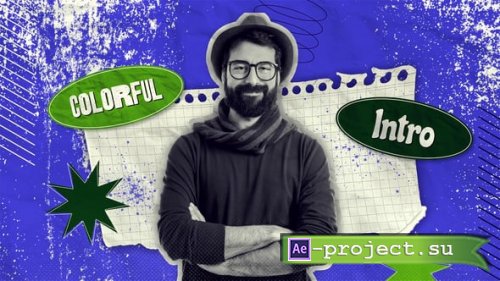 Videohive - Color Splash Podcast Intro - 63663334 - Project for After Effects
