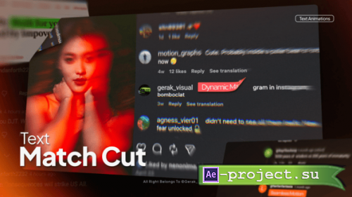 Videohive - Text Match Cut - 63681132 - Project for After Effects