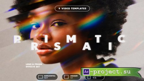 Videohive - Prism Rainbow Overlays Cinematic Glass Light Dispersion Pack - 63661881
