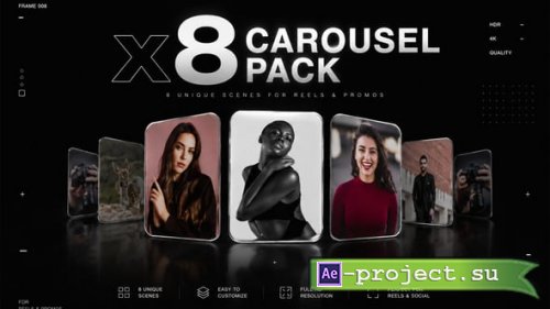 Videohive - Carousel Design 8x Pack - 63668683 - Project for After Effects