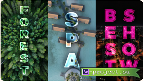 Videohive - Vertical Clean Glass Titles - Vertical Elegant Glass Titles - 63683050 - Project for After Effects