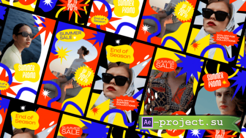 Videohive - Colorful Summer Promo Social Media After Effect - 63699788 - Project for After Effects