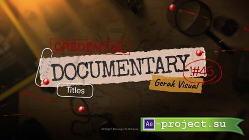 Videohive - Documentary Titles - 63737563 - Project for After Effects