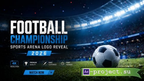 Videohive - Vertical Football Championship Sports Arena Logo Reveal 2026 - 63761242 - Project for After Effects