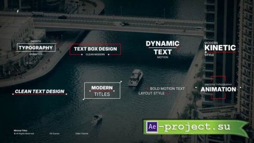 Videohive - Minimal Titles  AE - 63684215 - Project for After Effects