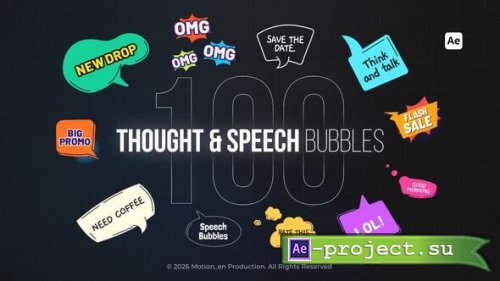 Videohive - Speech & Thought Bubbles Bundle - 63755855 - Project for After Effects