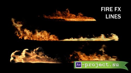 Videohive - Fire Fx - Lines - 63724778 - Project for After Effects