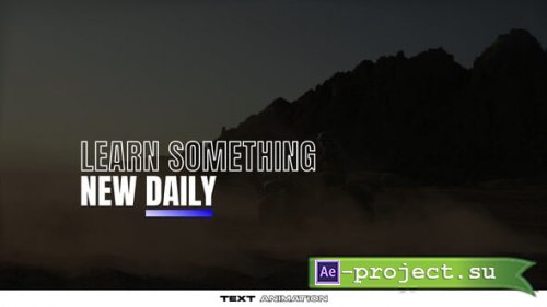Videohive - Text Animation - 63754204 - Project for After Effects