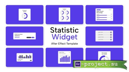 Videohive - Statistic Widget - 62323319 - Project for After Effects