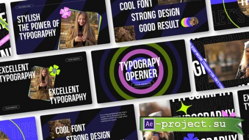 Videohive - Typography Intro - 62253783 - Project for After Effects