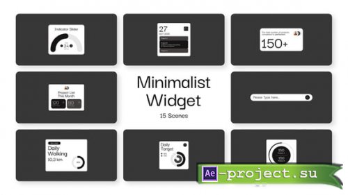 Videohive - Minimalist Widget - 62323345 - Project for After Effects